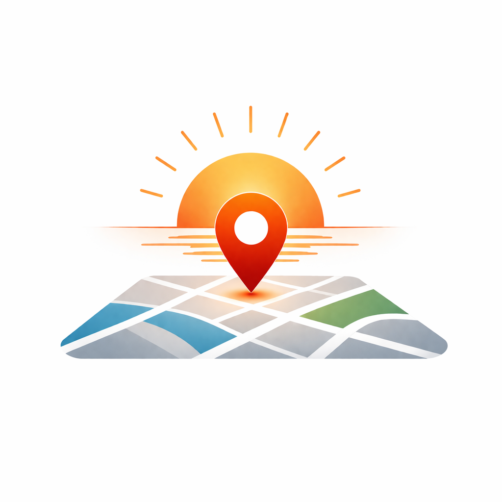 Automatic sunset time lookup for the wedding venue